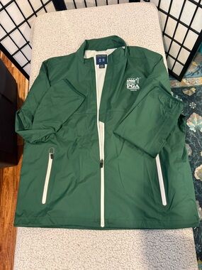 Ralph Lauren Green PGA Water-Resistant Windbreaker Jacket